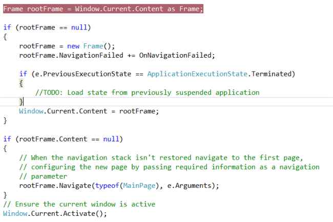 create a Frame window